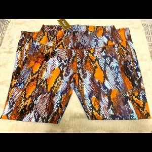 OALKA SNAKE PRINT YOGA PANTS